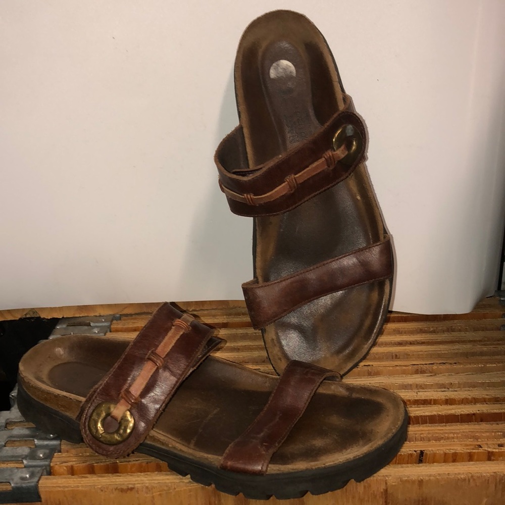 NATO Slip-On Sandals Sz 42 US 9-9.5 Leather